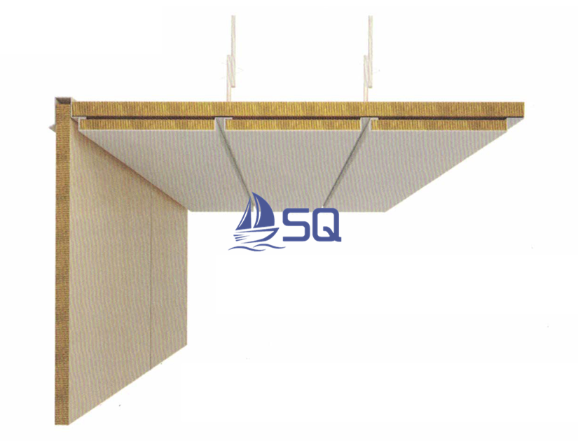 Marine Boat Ship Gap Type D Composite Rock Wool Ceiling