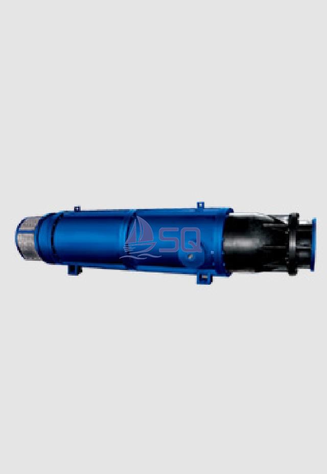 Horizontal submersible sewage pump