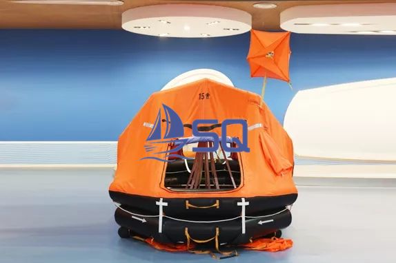 KHZD type automatically self-righting davit-launched inflatable liferafts