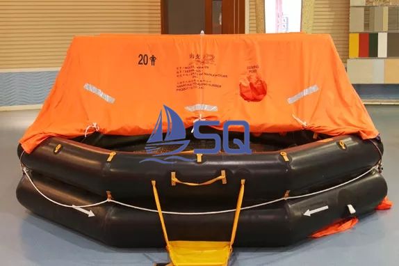 KHA type throw-over board inflatable liferafts for fishing vessels