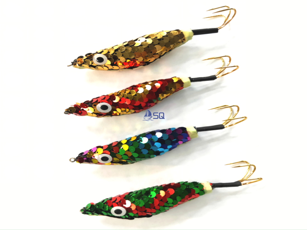 Big eyes wood shrimp squid jig Artificial Bait 