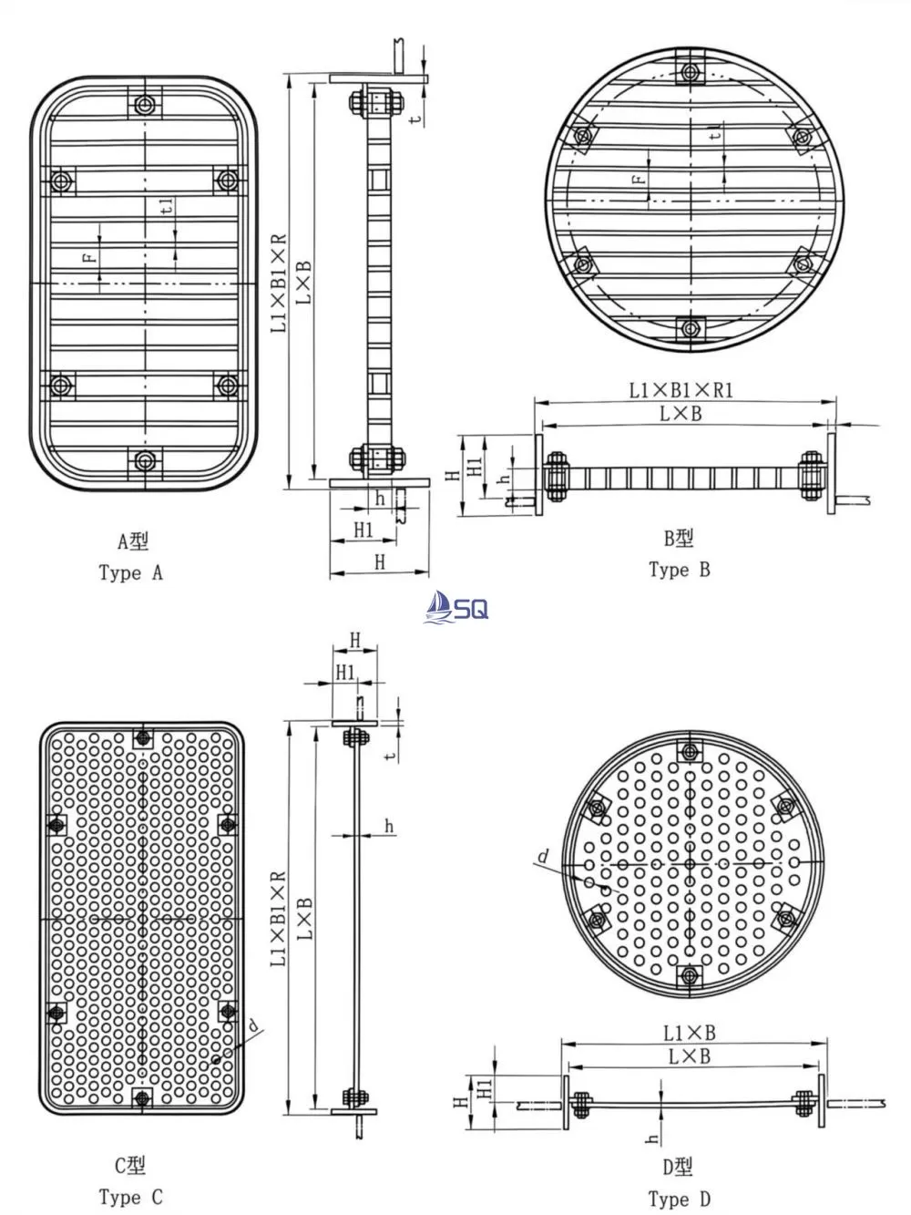 Bottom intake grille