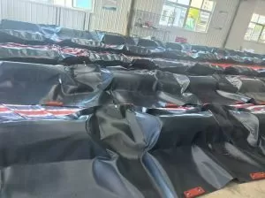 2000 Meters of black blue color Solid Float Type Oil Boom to Oman in August 2025